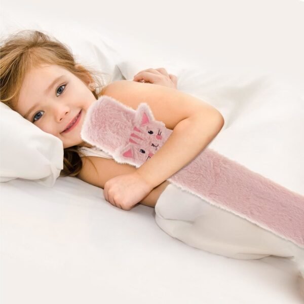 Bouillotte longue peluche chat, enfant — vue 2