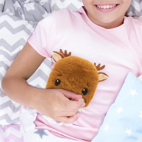 Bouillotte micro-ondes noyaux de cerise, peluche biche — vue 2