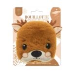 Bouillotte micro-ondes noyaux de cerise, peluche biche