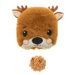 Bouillotte micro-ondes noyaux de cerise, peluche biche — vue 3