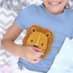 Bouillotte micro-ondes noyaux de cerise, peluche lion — vue 2