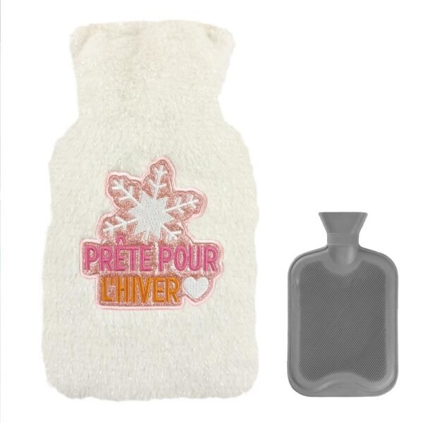 Bouillotte à eau à paillettes « Prête pour l’hiver » — vue 3