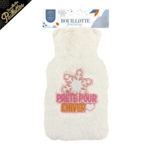 Bouillotte à eau à paillettes « Prête pour l’hiver »