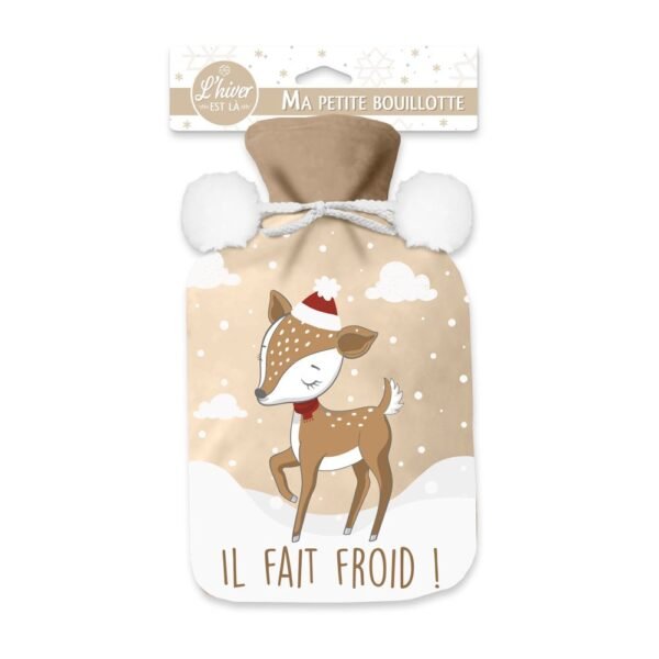 Bouillotte enfant polaire « Il fait froid »