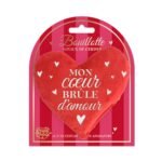 Bouillotte sèche noyaux de cerise, cœur en velours