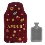 Bouillotte à eau velours brodé « Amour » — vue 3