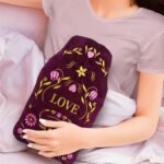 Bouillotte à eau velours brodé « Love » — vue 2